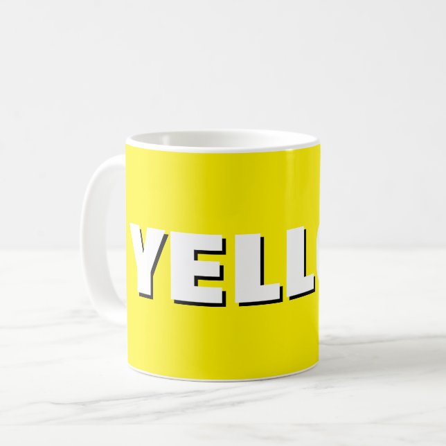 YELLOW Mug – Sunshine in Ceramic | We Are All Mugs Kaffemugg (Framsida vänster)