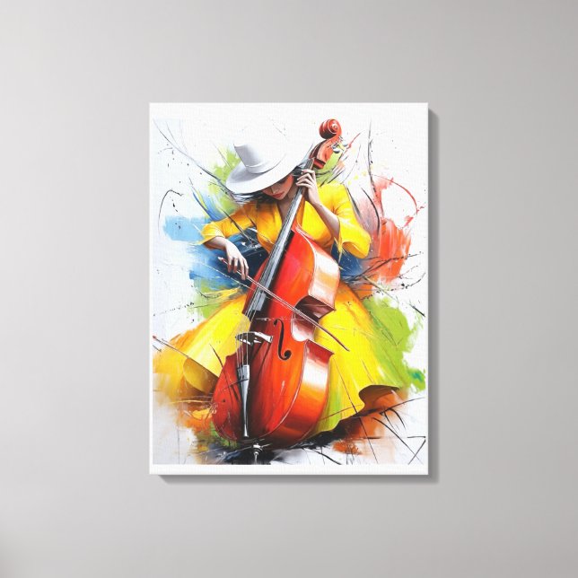 “Yellow Muse Melody” Canvastryck (Framsida)