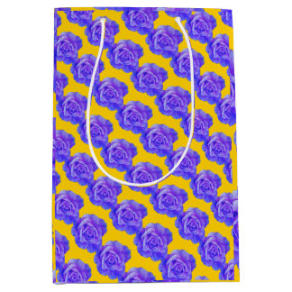 Yellow Navy Blue Floral Patterns Flowers Roses