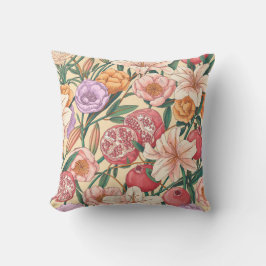 Yellow, Orange, Purple & Pink Boho Seamless Design Kudde