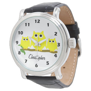 Yellow Owl Design Personlig Armbandsur