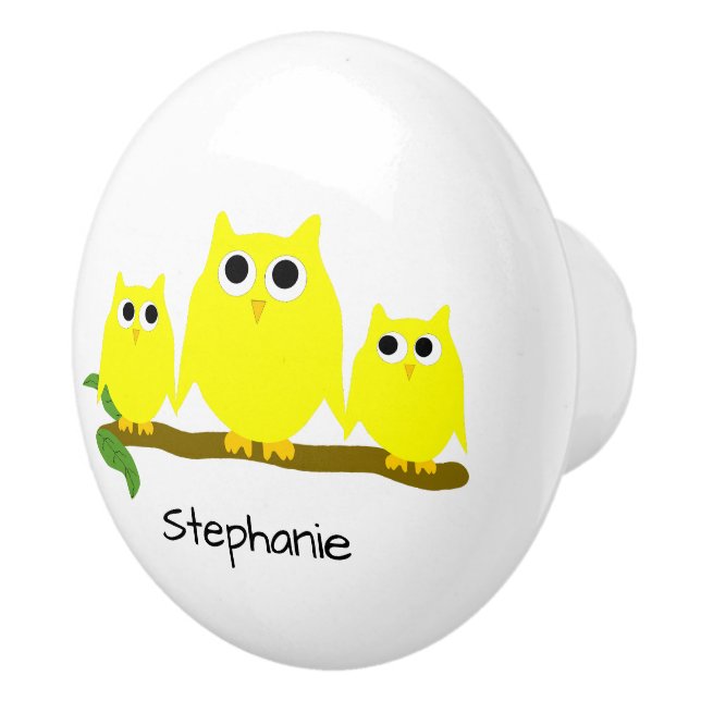 Yellow Owl Design Personlig Knopp (Höger)