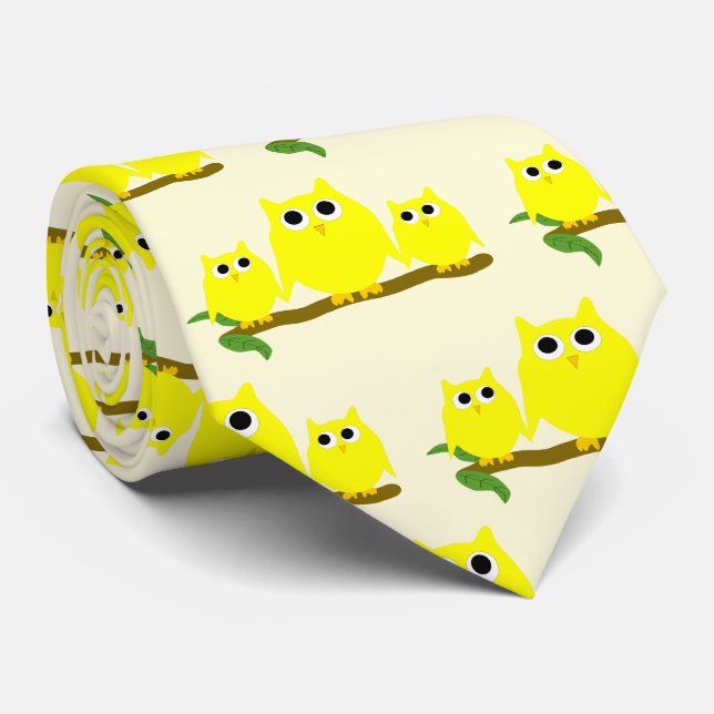Yellow Owls Design Any Colour Background Slips (Rullad)