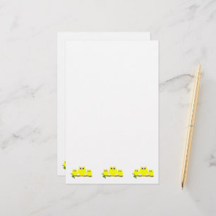 Yellow Owls Design Brevpapper
