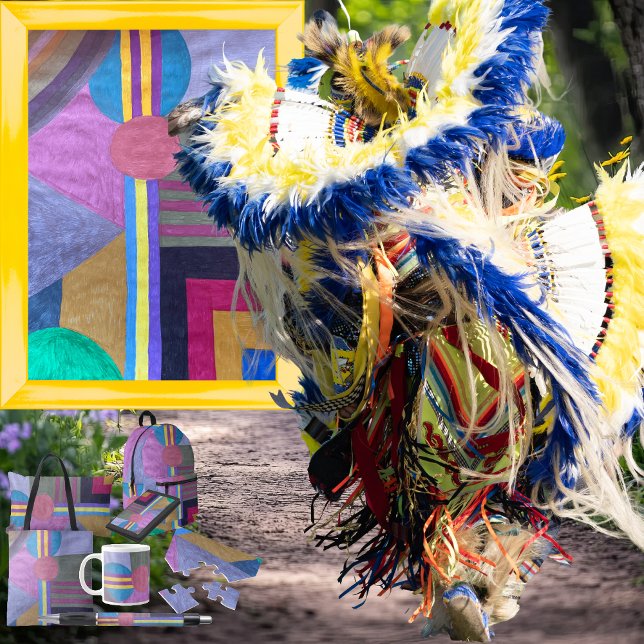 "Yellow Pathway" Lumbarkudde (Get the full “Yellow Pathway” collection at: https://bit.ly/SmartArtIIZazzle. )