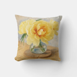 Yellow Peonies - Pillow Kudde