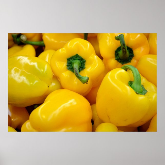 Yellow Peppers Background Poster (Framsidan)