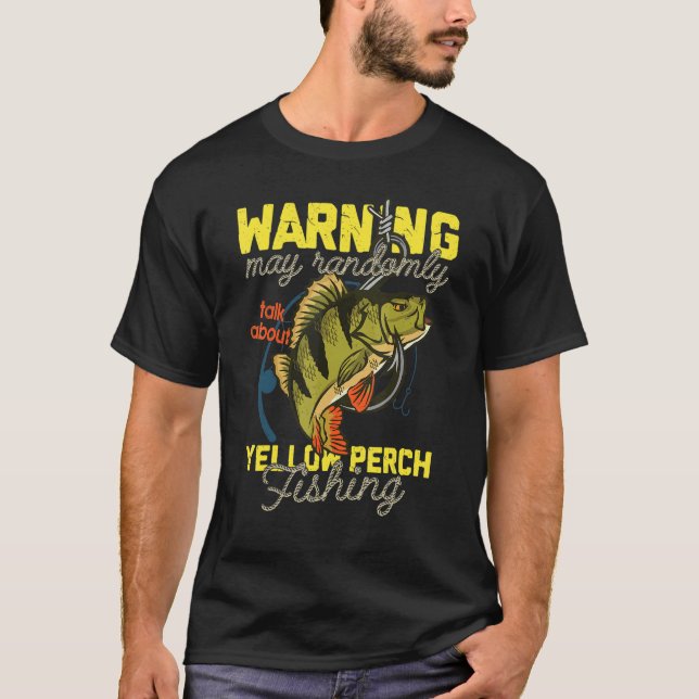 Yellow Perch Fishing Freshwater Fisherman T Shirt (Framsida)