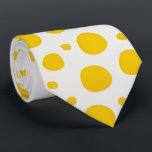 Yellow Polka Dot Neck Tie Slips<br><div class="desc">Vibrant yellow polka dots pop on this stylish men's neck tie. A fun,  modern accessory perfect for brightening any outfit. Ideal gift for him,  adding unique flair to formal or casual wear.</div>