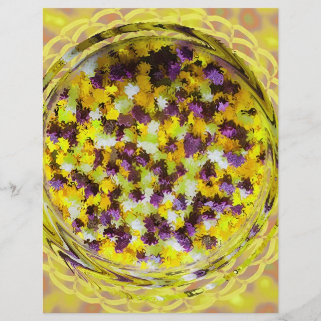 Yellow Potpourri Bulk Scrapbook Paper Pages Reklamblad (Framsidan)