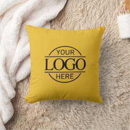 Yellow Promotional Elegant Company Business Logo Kudde