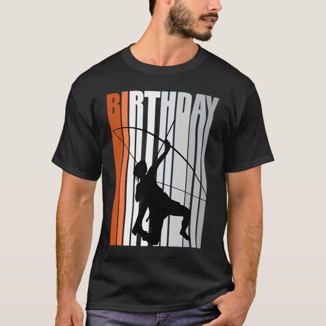 Yellow Retro Archer Archery Bow Arrow Teenagers T Shirt (Framsida)