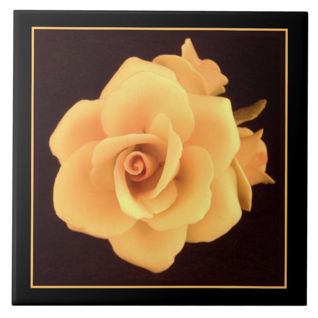 Yellow Rose, 2004 Photo. Kakelplatta (Framsidan)