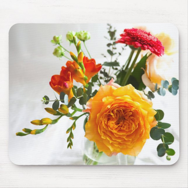 Yellow Rose Mouse Pad Musmatta (Framsidan)