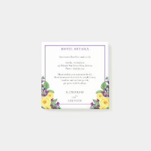 Yellow Roses Information om Violets Boho Floral Post-it Block