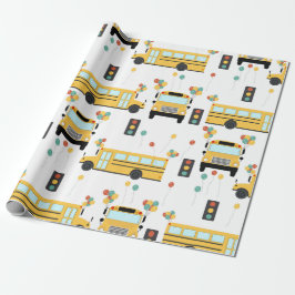Yellow School Bus Kids Birthday Party Presentpapper