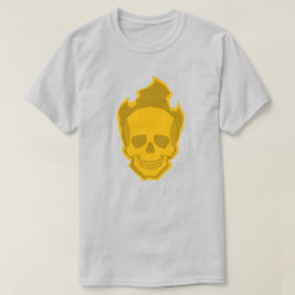 Yellow Skull Graphic T-Shirt – Bright Skull Design