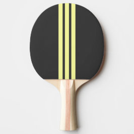 Yellow Sport Stripe Ping Pong Paddle Pingisracket