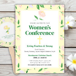 Yellow Spring Floral Women's Conference Invitation Inbjudningar