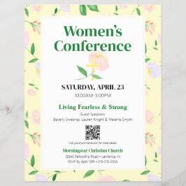 Yellow Spring Floral Women's Conference Reklamblad