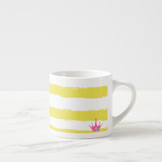 Yellow stripes and a pink crown Specialty Mug Espressomugg