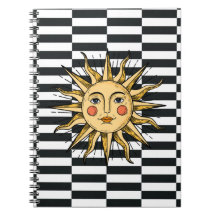 Yellow sun with a face