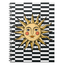 Yellow sun with a face