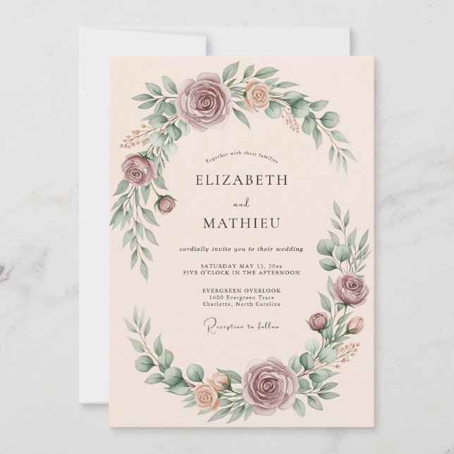 Yellow Teal Winsome Summer Wedding Inbjudningar (Framsida)