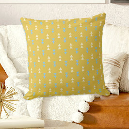 Yellow Triangles Pillow Kudde