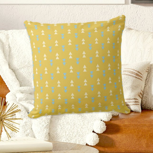 Yellow Triangles Pillow Kudde (Skapare uppladdad)