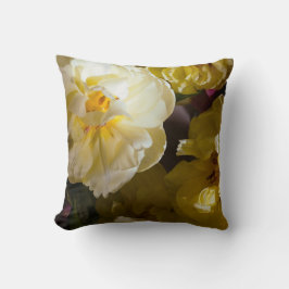 Yellow tulip photo kudde