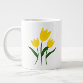 Yellow Tulips Jumbo Mugg