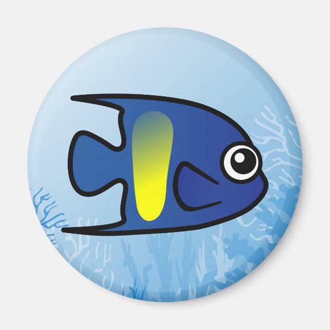 Yellowbar Angelfish Magnet (Framsidan)