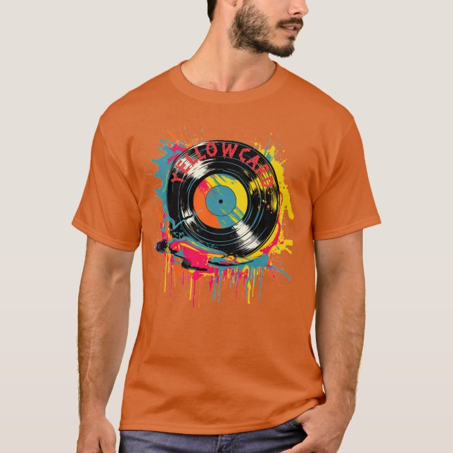 Yellowcard Splash Färgglad rolig vän T Shirt (Framsida)