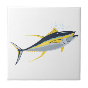 Yellowfintonfisk Kakelplatta