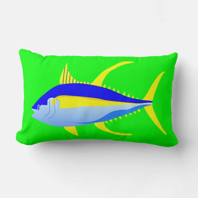 Yellowfintonfisk Lumbarkudde (Framsida)