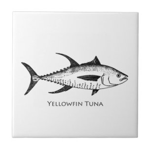 Yellowfintonfisklogotyp Kakelplatta