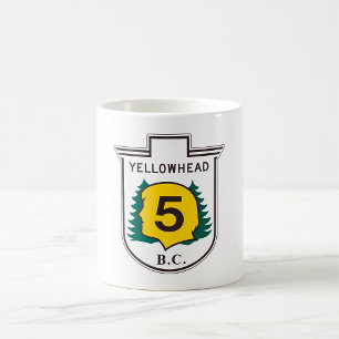 Yellowhad-vägskylt Kaffemugg
