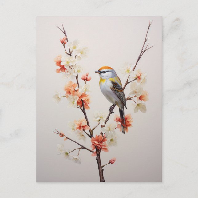 Yellowhammer Bird Helg Vykort (Framsida)