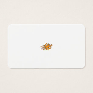 Yellowish Orange, Orangy Gult dekorativ Visitkort