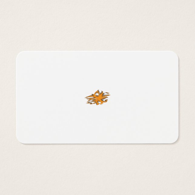 Yellowish Orange, Orangy Gult dekorativ Visitkort (Framsidan)