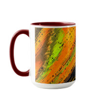 Yellowish small mosaic and twisted