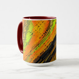Yellowish small mosaic and twisted mugg