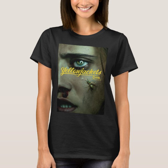 Yellowjackor Closeup Poster T Shirt (Framsida)
