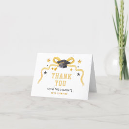 Yellowk Ribbon Coquette Studenten Tack Kort