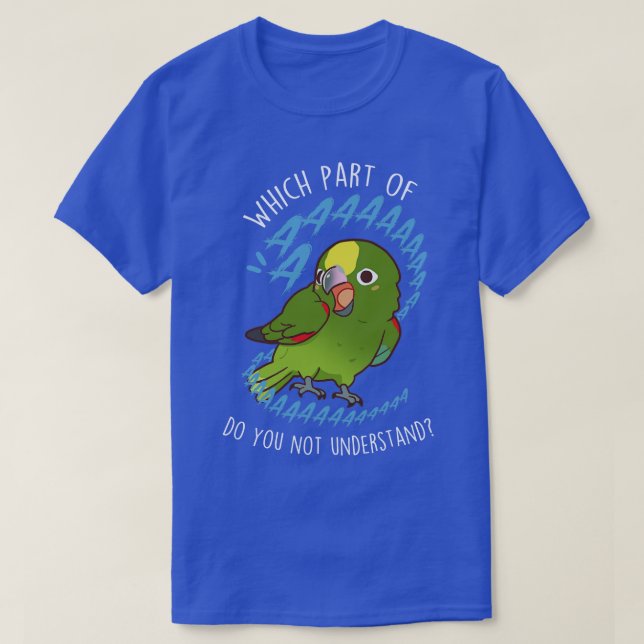 Yellowkroned Amazon Parrot Aaaa T Shirt (Design framsida)