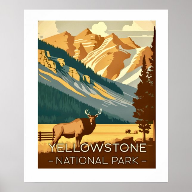 Yellowstone 20x24 Affisch (Framsidan)