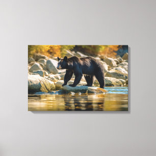 Yellowstone Bear Canvas Art