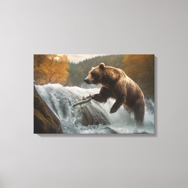 Yellowstone Bear Canvas Art (Framsida)