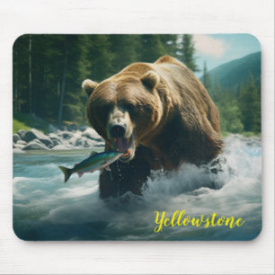 Yellowstone Bear Mouse Pad Musmatta